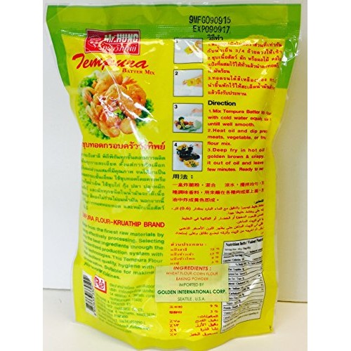 Mr Hung Tempura Batter Mix 炸脆粉）500 G 1.1 Lbs