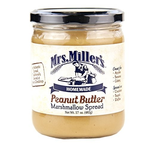 Mrs. Millers Peanut Butter Marshmallow Spread, 17 Oz. Pack Of 4