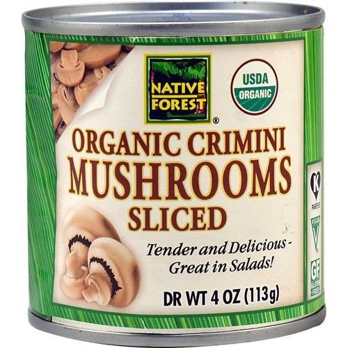 Native Forest Organic Crimini Mushrooms Sliced -- 4 Oz - 2 Pc