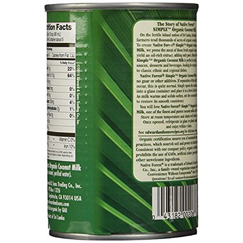 Native Forest Simple Organic Unsweetened Coconut Milk, 13.5 Flui