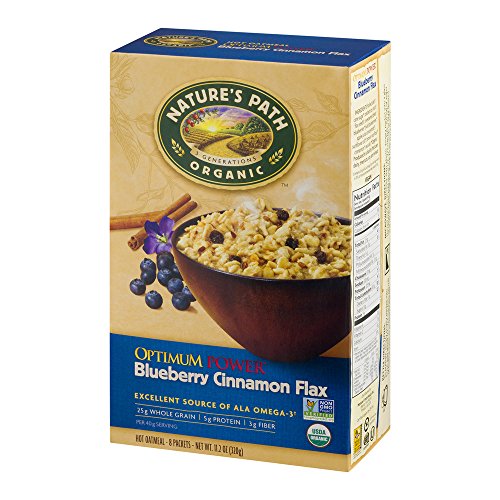 Nature’S Path Hot Oatmeal, Optimum Power Blueberry Cinnamon Flax