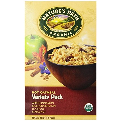 Natures Path Organic Hot Oatmeal Variety Pack Pack Of 3 14 Oz.