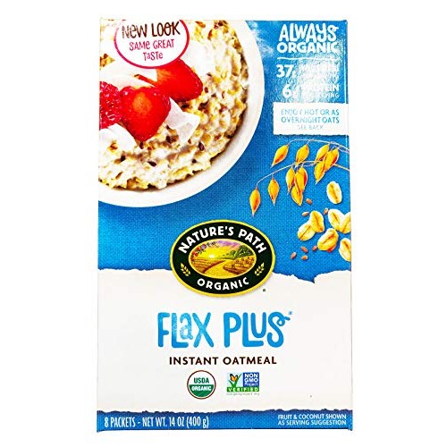 Natures Path Organic Instant Hot Oatmeal Flax Plus -- 8 Packets