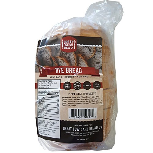 Original Low Carb Bread By Glcb, 1 Sandwich Loaf Rye Bread