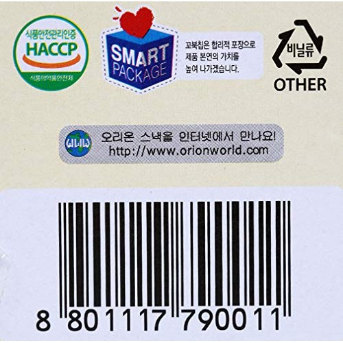 Orion Korean Snack Turtle Chips 꼬북칩 80G Pack Of 7