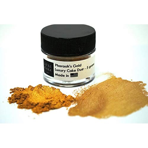 Pharaohs Gold Edible Cake Luster Dust, 5 Grams, Usa Made