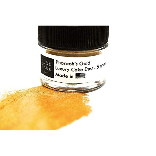 Pharaohs Gold Edible Cake Luster Dust, 5 Grams, Usa Made