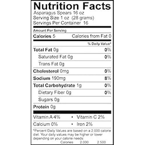 Pickled Vegetables - Two Jars Pickled Garlic Asparagus 16 Oz.