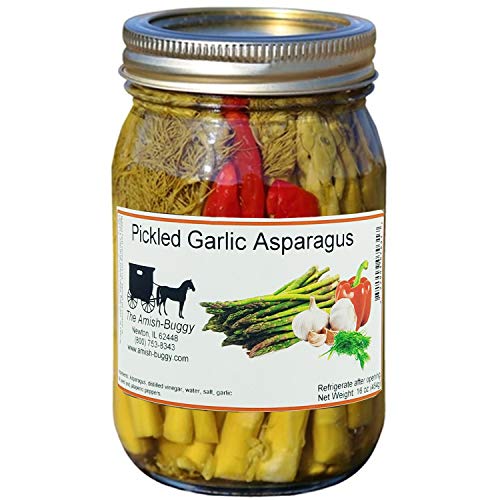 Pickled Vegetables - Two Jars Pickled Garlic Asparagus 16 Oz.