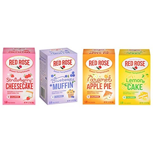 Red Rose Sweet Temptations Herbal Tea 4 Pack Gift Set! Includes