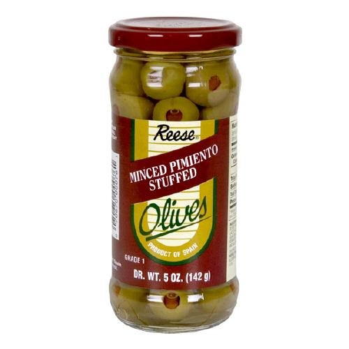 Reese Pimento Stuffed Manzanilla Olives, 5-Ounce Jars Pack Of 6