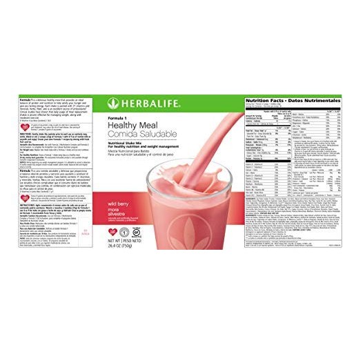 Replacement Healthy Protein Meal Formula 1 Nutritional Shake Mix