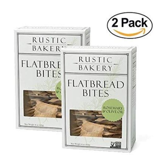 Rustic Bakery Gourmet Handmade Flatbread Bites Rosemary