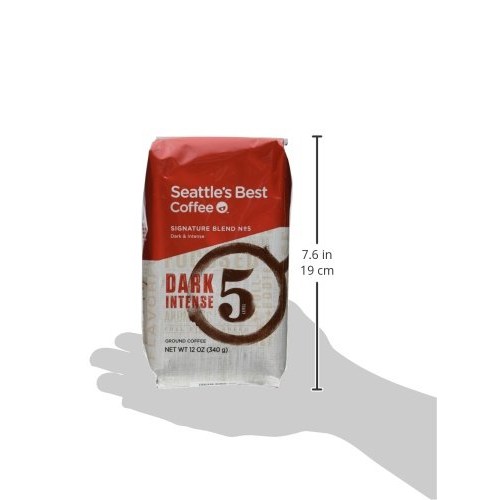 Seattles Best Level 5 Post Alley Blend, Dark Ground Coffee, 12