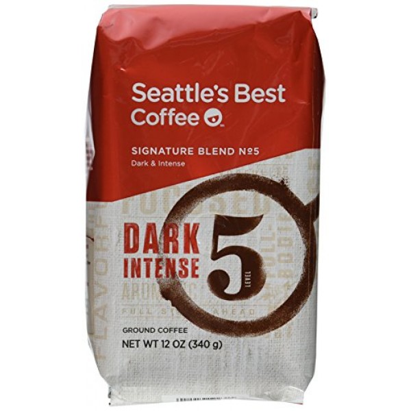 Seattles Best Level 5 Post Alley Blend, Dark Ground Coffee, 12 ...