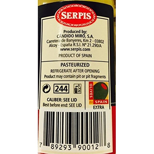 Serpis Green Olives Stuffed With Blue Cheese 8.29 Oz