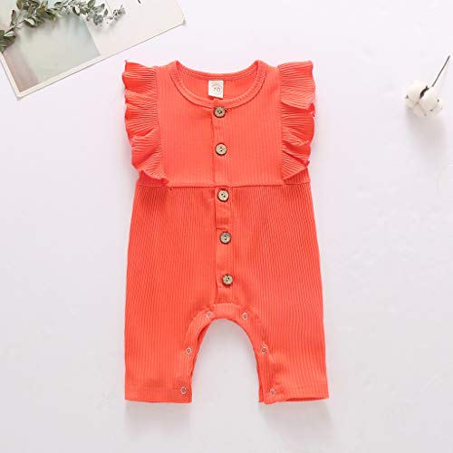 Shan-S 2020 New Cute Infant Baby Boys Girls Sleeveless Color Sol