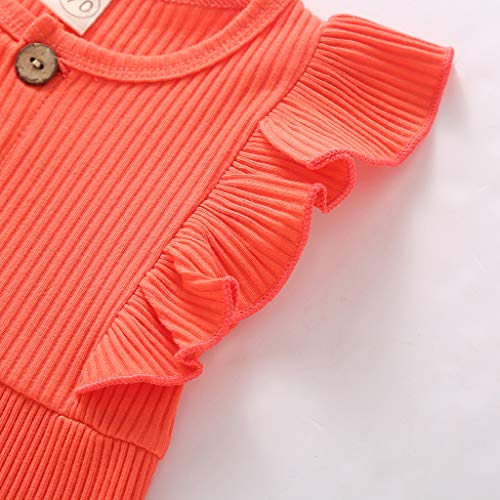 Shan-S 2020 New Cute Infant Baby Boys Girls Sleeveless Color Sol