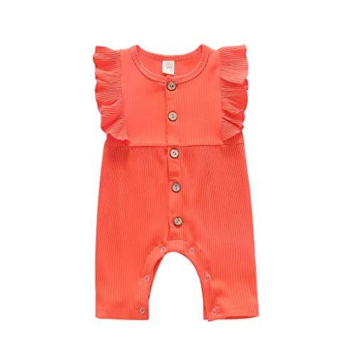 Shan-S 2020 New Cute Infant Baby Boys Girls Sleeveless Color Sol