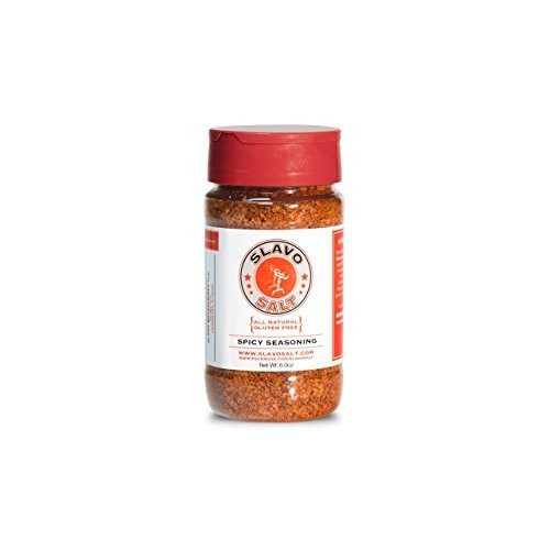 Slavo Salt Spicy Seasoning | Fresh Garlic, Kosher Salt, Cayenne,