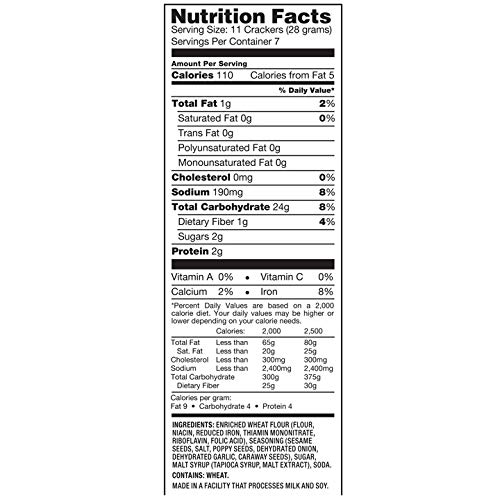 Snack Factory Everything Pretzel Crisps 7.2Oz 2 Pack