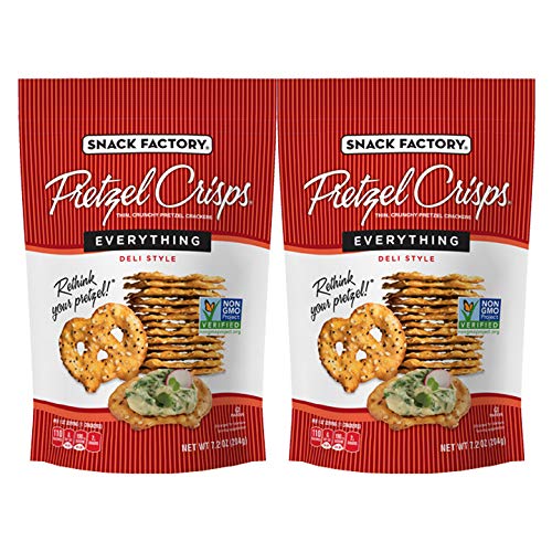 Snack Factory Everything Pretzel Crisps 7.2Oz 2 Pack