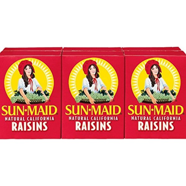 Sun Maid California Raisins 24 Boxes 8 X 3 Packs