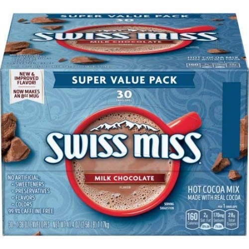 Swiss Miss Milk Chocolate Flavored Hot Cocoa Mix One Pack Of 30