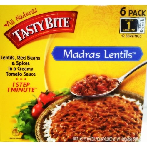 Tasty Bite Madras Lentils 6 Pack