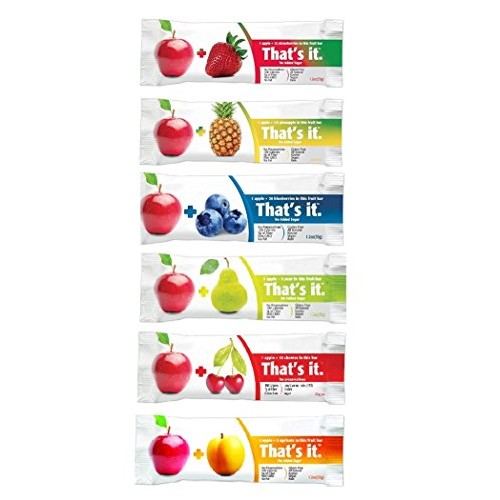 Thats It Super Sampler, Pack Of 6, 1 Apple+Blueberry, 1 Apple+