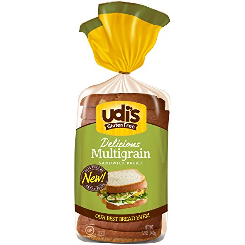 Udis Delicious Gluten-Free Multigrain Bread, 12 Oz Loaf [Case O