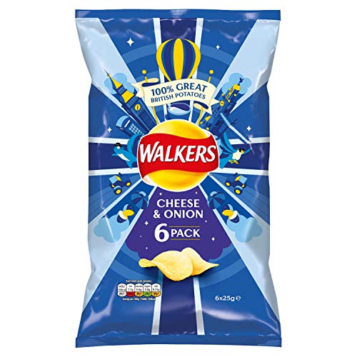Walkers Crisps - Cheese &Amp; Onion 6X25G