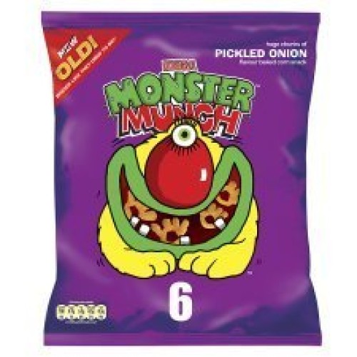 Walkers Monster Munch Pickled Onion 6Pk X 4