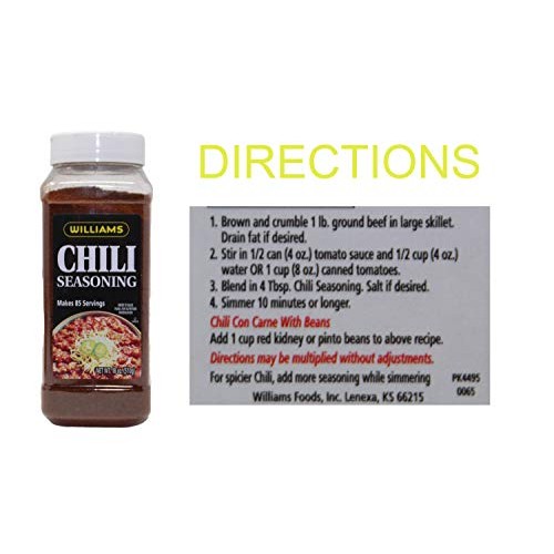 Williams Chili Seasoning Mix 18 Oz 2 Pack