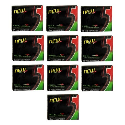 Wrigleys 5 Gum Prism - An Electric Watermelon Natural And Artifi