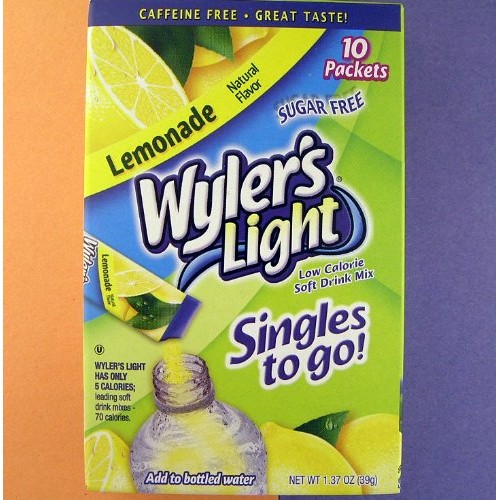 Wylers Light Lemonade Drink Mix -Six Boxes