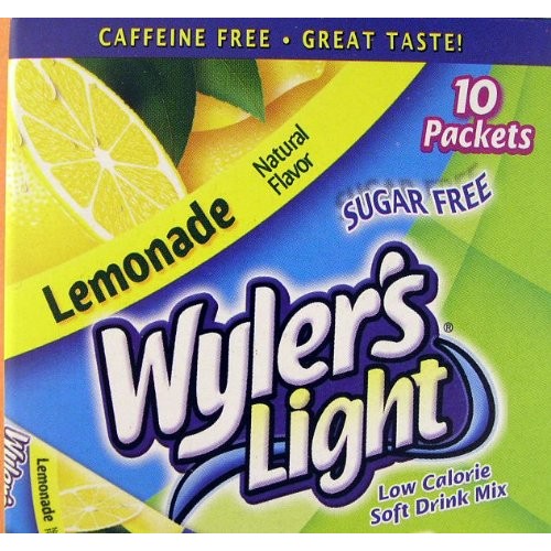 Wylers Light Lemonade Drink Mix -Six Boxes