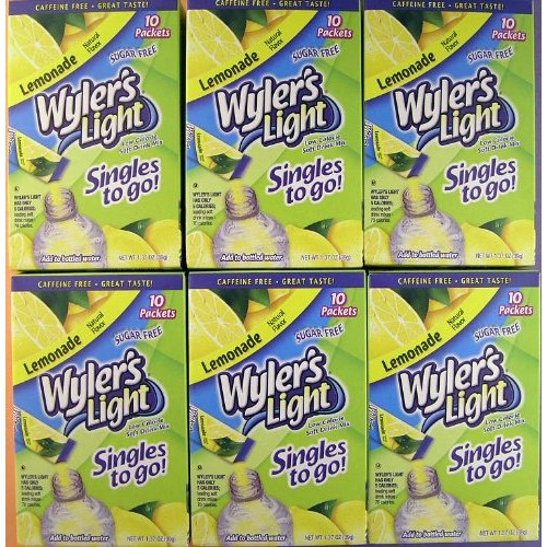 Wylers Light Lemonade Drink Mix -Six Boxes