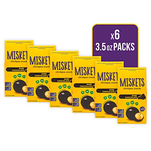 Miskets Roasted Chickpea Snacks | Dark Chocolate | Chocolate Cov