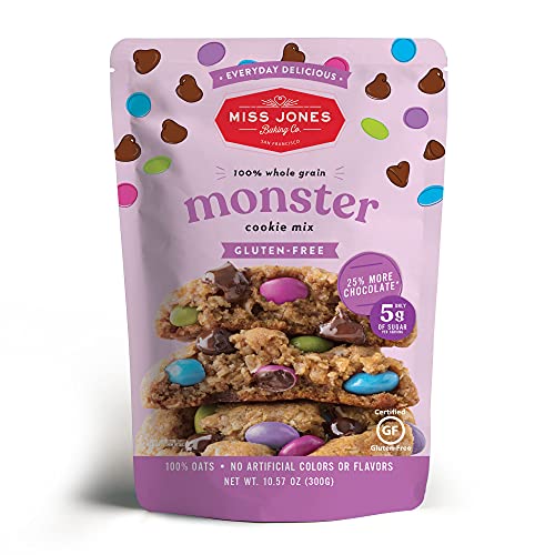 Miss Jones Baking Monster Cookie Mix - Gluten Free, 25% More Cho