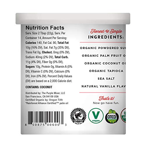 Miss Jones Baking Organic Buttercream Frosting, Perfect For Icin