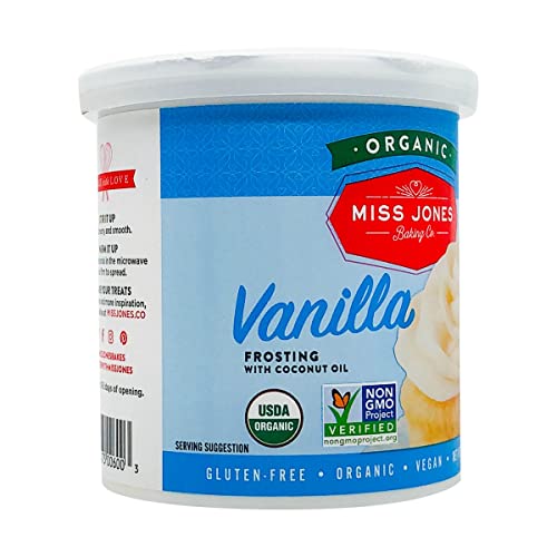 Miss Jones Baking Organic Buttercream Frosting, Perfect For Icin