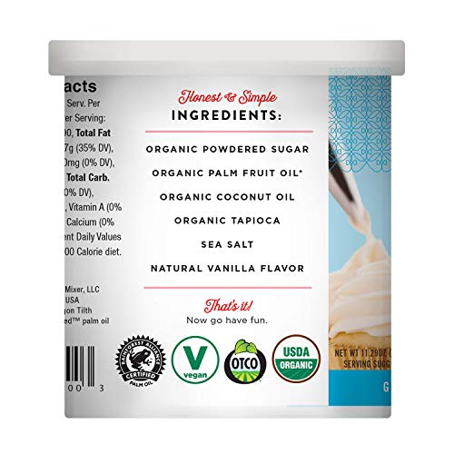 Miss Jones Baking Organic Buttercream Frosting, Perfect For Icin