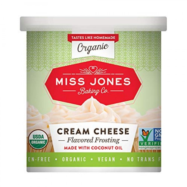 Miss Jones Baking Organic Frosting, Cream Cheese Pack of 1