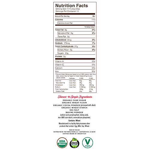 Miss Jones Baking Organic Fudge Brownie Mix, Non-Gmo, Vegan-Frie