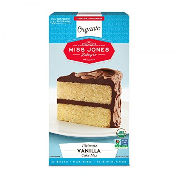 Miss Jones Baking Organic Vanilla Cake Mix, 15.87 Ounce