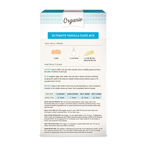 Miss Jones Baking Organic Yellow Cake And Cupcake Mix, Non-Gmo,