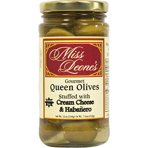 Cream Cheese &Amp; Habanero Stuffed Queen Olives 12Oz Pack Of 3