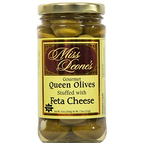 Miss Leones Feta Cheese Stuffed Gourmet Queen Spanish Green Oliv