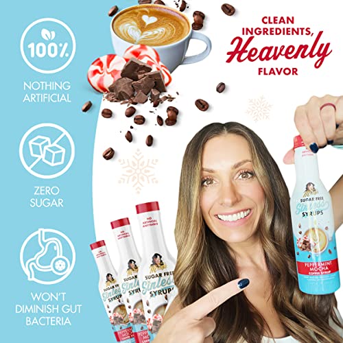 Sugar Free Peppermint Mocha Sinless Syrup - Sugar Free, No Artif...